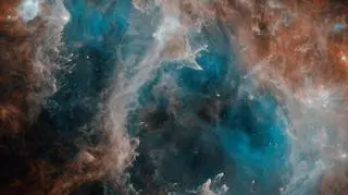 Obszar W5 (ESA/Herschel/NASA/R. Hurt)
