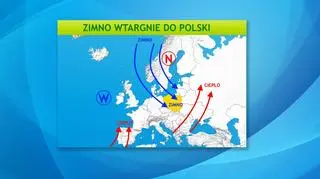 Od wtorku będzie napływać zimne powietrze