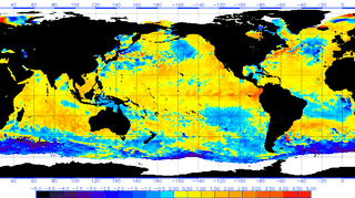 Odchylenia od normy temperatury powierzchni oceanów w st. C (NOAA)
