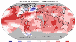 Odchylenie średniej temperatury na świecie w okresie styczeń-sierpień 2015 od normy
