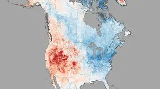 Odchylenie średniej temperatury podłoża w lutym 2015 roku od średniej wieloletniej