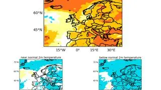 Odchylenie temperatury od średniej (MetOffice)