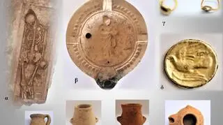 Odnalezione w Tenei artefakty (Greek Ministry of Culture)