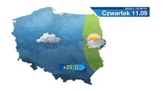 Opady deszczu w czwartek