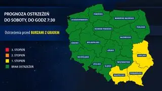 Orientacyjna prognoza ostrzeżeń IMGW na piątek