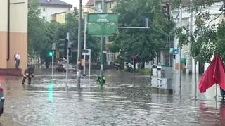 Ostrów Mazowiecka - centrum miasta pod wodą (Kontakt 24/Magdalena)