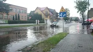 Ostrów Mazowiecka - centrum miasta pod wodą (Kontakt 24/Magdalena)