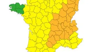 Ostrzeżenia dla Francji na niedzielę (MeteoFrance)
