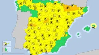 Ostrzeżenia dla Hiszpanii na piątek