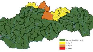 Ostrzeżenia hydrologiczne dla Słowacji (SHMU)