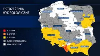Ostrzeżenia hydrologiczne IMGW
