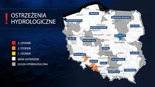 Ostrzeżenia hydrologiczne IMGW