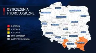 Ostrzeżenia hydrologiczne IMGW