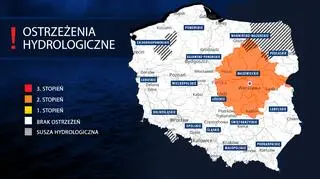 Ostrzeżenia hydrologiczne IMGW