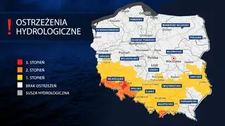 Ostrzeżenia hydrologiczne IMGW