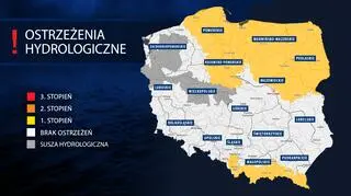 Ostrzeżenia hydrologiczne IMGW