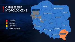 Ostrzeżenia hydrologiczne IMGW