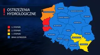 Ostrzeżenia hydrologiczne obowiązują w czterech województwach