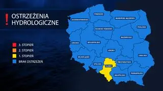 Ostrzeżenia hydrologiczne (tvnmeteo.pl za IMGW)