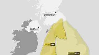 Ostrzeżenia meteorologiczne (czwartek) (MetOffice)