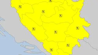 Ostrzeżenia meteorologiczne dla Bośni i Hercegowiny (meteoalarm