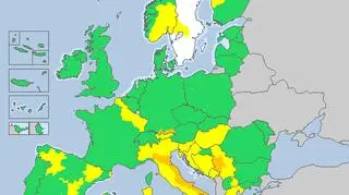 Ostrzeżenia meteorologiczne dla Europy (meteoalarm