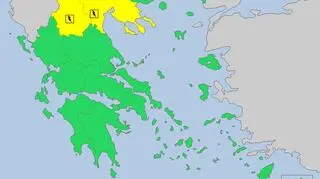 Ostrzeżenia meteorologiczne dla Grecji (meteoalarm