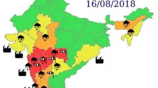 Ostrzeżenia meteorologiczne dla Indii na piątek (IMD)