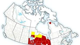 Ostrzeżenia meteorologiczne dla Kanady (Environment Canada)