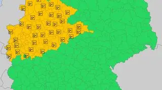Ostrzeżenia meteorologiczne dla Niemiec na środę (meteoalarm.eu)