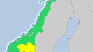 Ostrzeżenia meteorologiczne dla Norwegii (meteoalarm.eu)