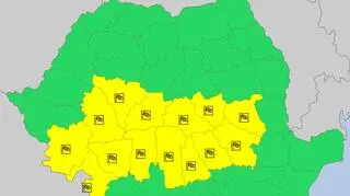 Ostrzeżenia meteorologiczne dla Rumunii (meteoalarm.eu)