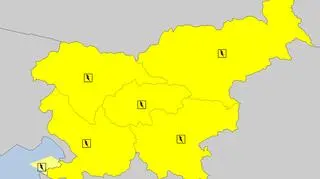 Ostrzeżenia meteorologiczne dla Słowenii (meteoalarm