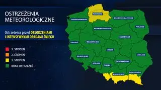 Ostrzeżenia meteorologiczne obowiązujące do soboty rano (IMGW)