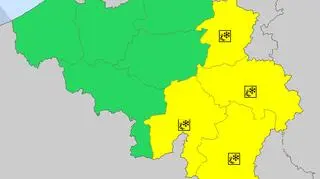 Ostrzeżenia meteorologiczne w Belgii (meteoalarm)