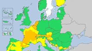 Ostrzeżenia meteorologiczne w Europie (meteoalarm.eu)