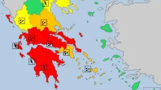 Ostrzeżenia meteorologiczne w Grecji (meteoalar