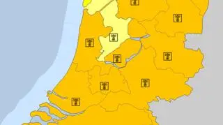 Ostrzeżenia meteorologiczne w Holandii (meteoalarm.eu)