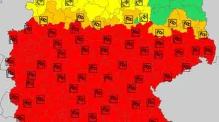 Ostrzeżenia meteorologiczne w Niemczech (meteoalarm.eu)