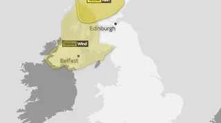 Ostrzeżenia meteorologiczne w piątek (MetOffice)