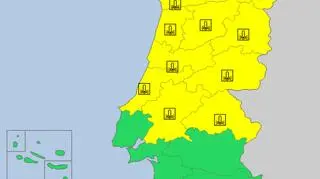 Ostrzeżenia meteorologiczne w Portugalii