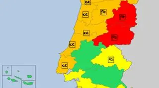 Ostrzeżenia meteorologiczne w Portugalii (meteoalarm