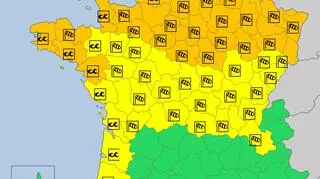 Ostrzeżenia meteorologiczne we Francji