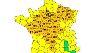 Ostrzeżenia meteorologiczne we Francji (Meteo France)