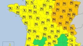 Ostrzeżenia meteorologiczne we Francji (meteoalarm