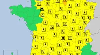 Ostrzeżenia meteorologiczne we Francji na piątek (meteoalarm