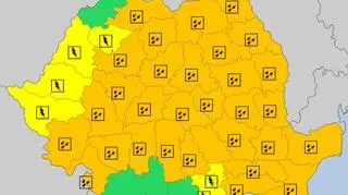 Ostrzeżenia meteorologiczne we Rumunii na środę i czwartek (meteoalarm