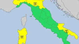 Ostrzeżenia meteorologiczne we Włoszech (meteoalarm.eu)