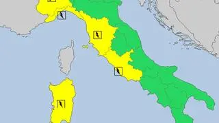 Ostrzeżenia meteorologiczne we Włoszech (meteoalarm