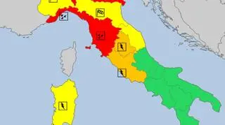 Ostrzeżenia meteorologiczne we Włoszech (meteoalarm.eu)